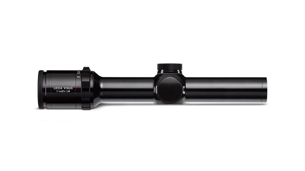 Leica Visus 1-4 x 24 mm i LW Rifle Scopes, w/L-4A Illuminated Dot Reticle, Glossy Black, 55001