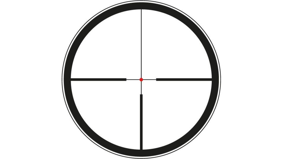Leica Visus 1-4 x 24 mm i LW Rifle Scopes, w/L-4A Illuminated Dot Reticle, Matte Black, 55102