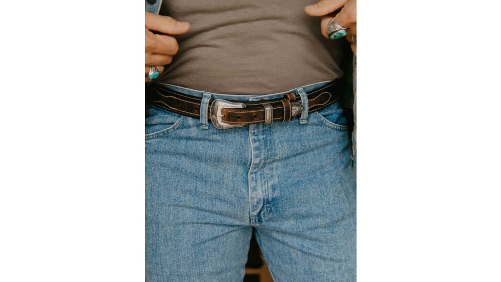 Lejon Crazy Ranger Leather Belt - Mens, Brown, 34, VA-64652-34