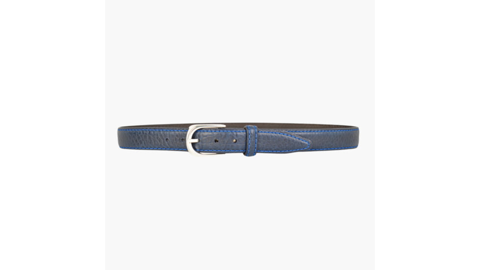 Lejon Pinnacle Leather Belt - Mens, Navy, 34, VB-115-34