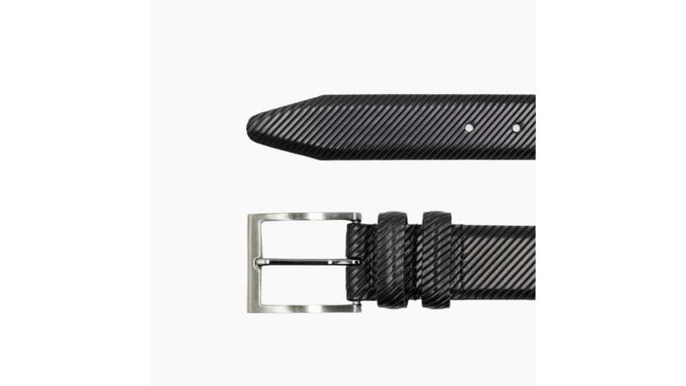 Lejon The Beveled Edge Leather Belt - Mens, Black, 44, L-14331-44