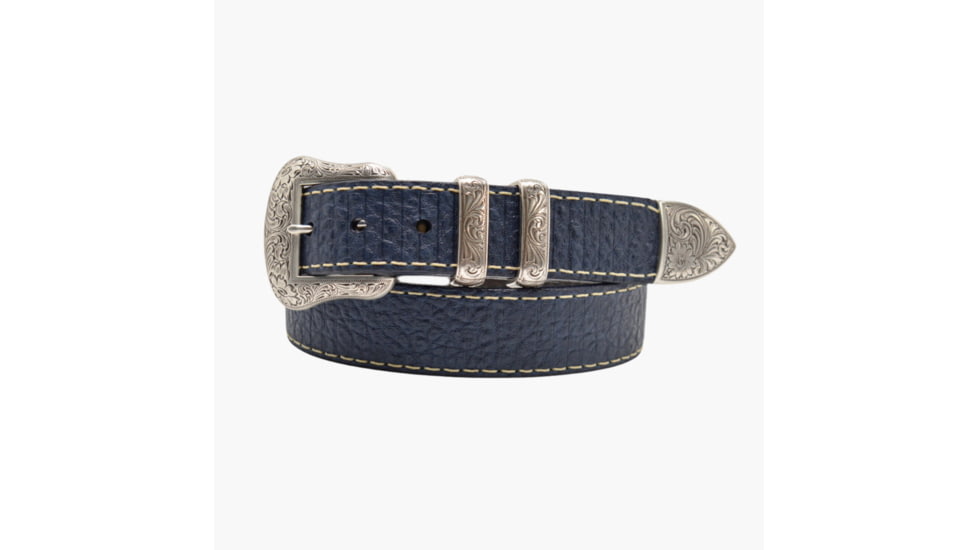 Lejon Wild Bill II Leather Belt - Mens, Navy, 36, VB-8225-36