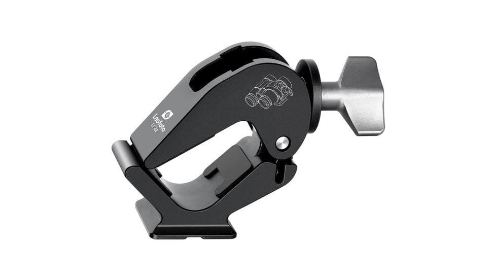 Leofoto BC-02 Binoculars Adapter, ARCA Style Dovetail Standard, 28-60mm dia., Black, BC-02
