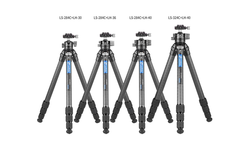 Leofoto LH-36 Low Profile Ball Head &amp; QR Plate, Arca, Black, LH-36