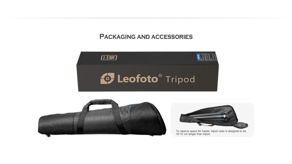 Leofoto LM-403C X Version Tripod w/ 75mm Bowl/Platform, Black, LM-403CX