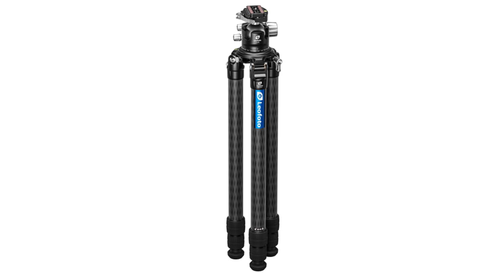 Leofoto LM-403C X Version Tripod w/ 75mm Bowl/Platform, LH Ballhead Set, Black, LM-403CX+LH-55LR