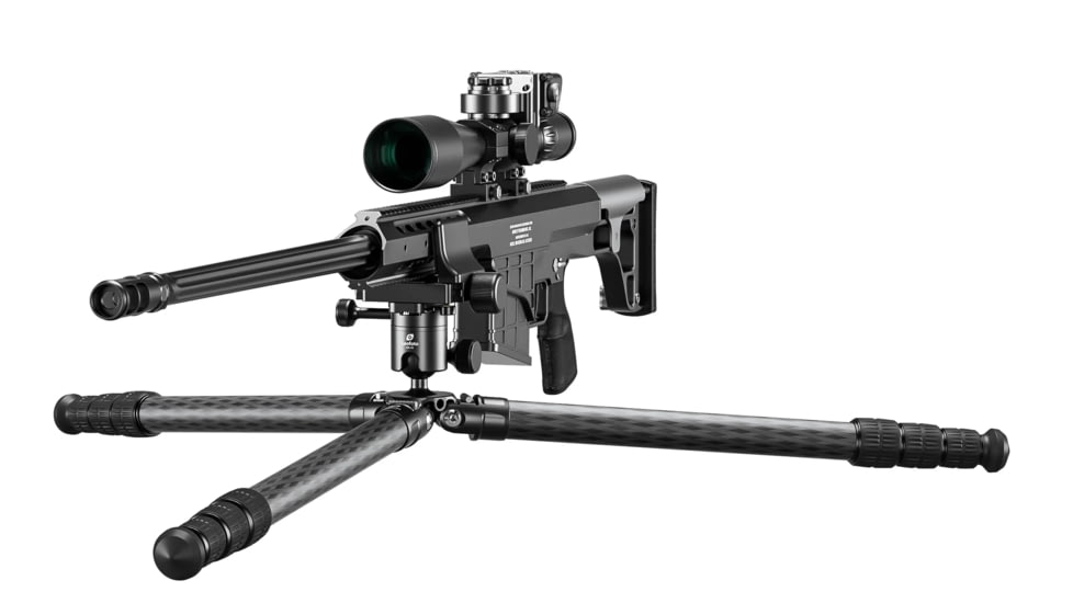 Leofoto SA-364CX/MK-40X/GS-3 Outdoors Tripod w/ Ball Head and Clamp Set, Black, SA-364CX+MK-40X+GS-3
