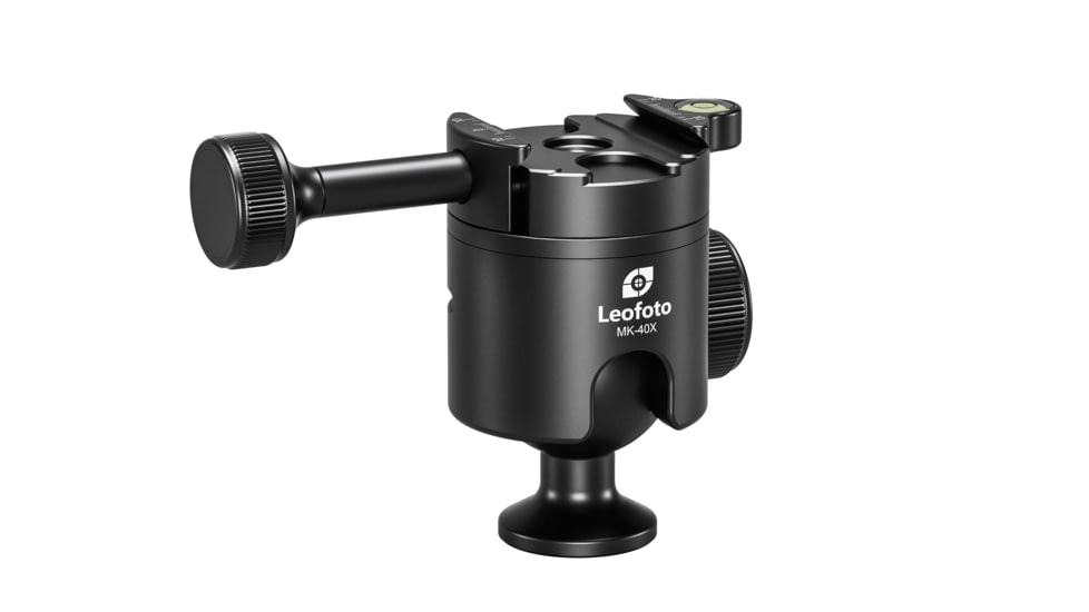 Leofoto SA-364CX/MK-40X/GS-3 Outdoors Tripod w/ Ball Head and Clamp Set, Black, SA-364CX+MK-40X+GS-3