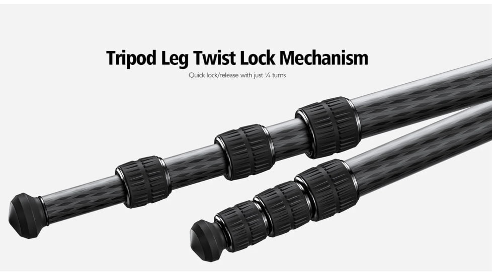 Leofoto SA-364CX/MH-X Outdoors Tripod w/ Dynamic Ball Head Set, Black, SA-364CX+MH-50X