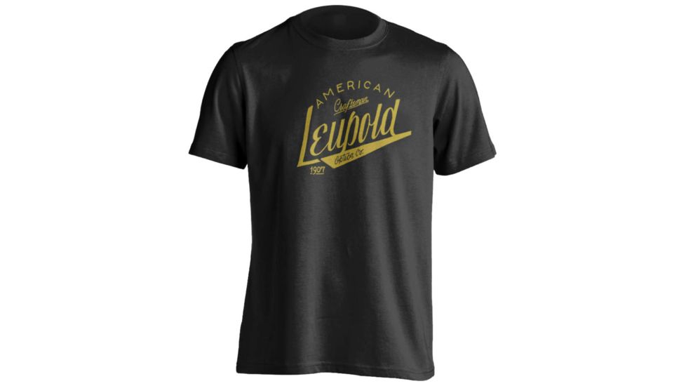 Leupold American Craftsman Short Sleeve Shirt - Mens, Cotton/Poly Blend, Black, Large 175142