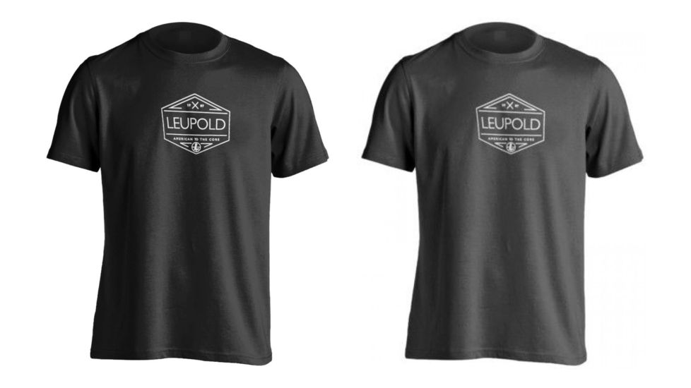 Leupold CORE Badge Premium Short Sleeve Shirt - Mens, Black, Charcoal