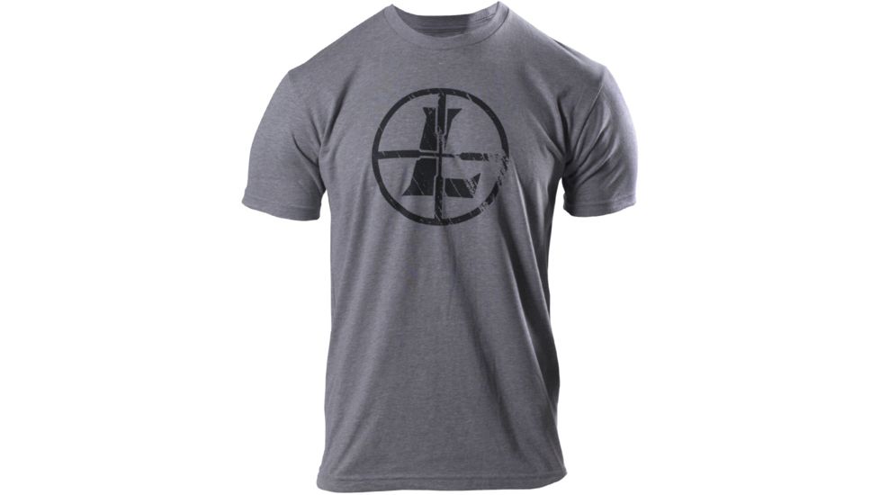 Leupold Distressed Reticle Premium Tee - Mens, Heather, M, 177620