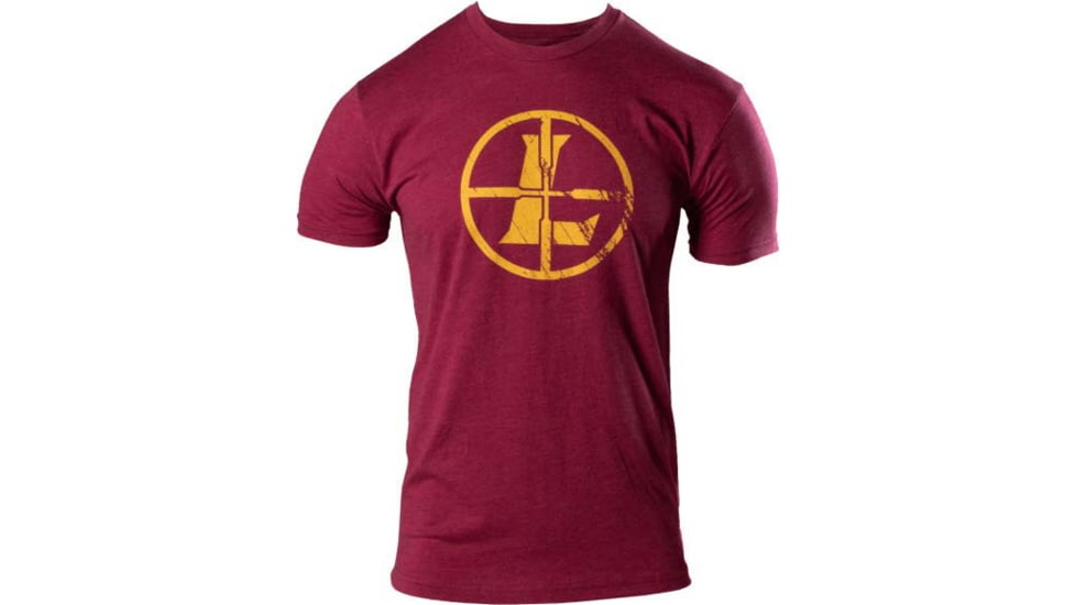 Leupold Distressed Reticle Tee - Mens, Cardinal Heather, XL, 181846
