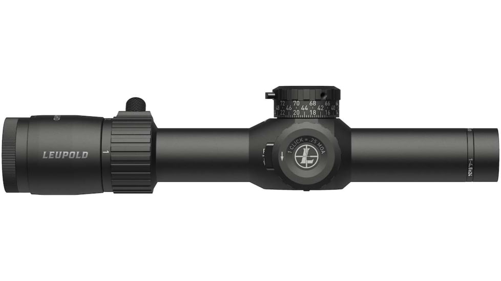 Leupold Mark 4HD 1-4.5x24 Rifle Scope, 30mm Tube, Second Focal Plane, HPR-1, Black, Small, 183314
