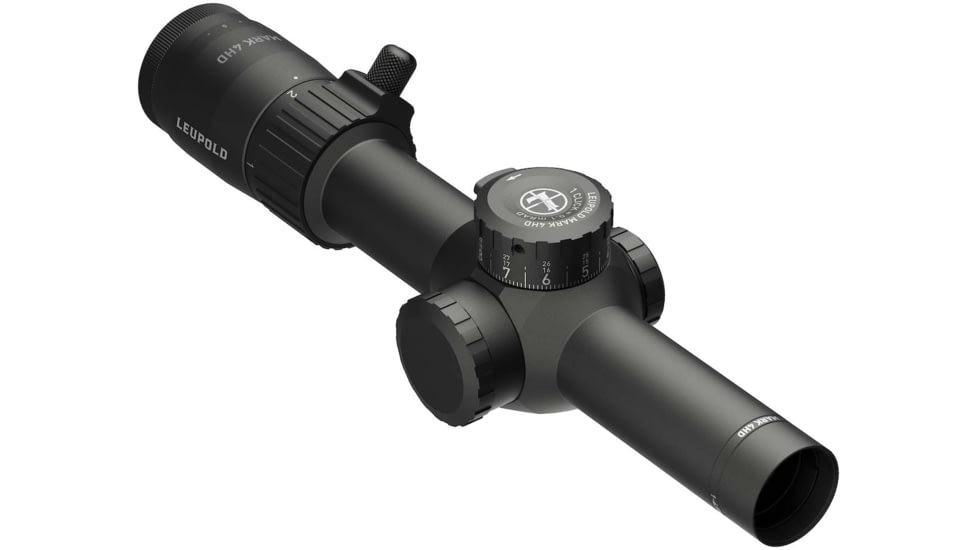 Leupold Mark 4HD 1-4.5x24 Rifle Scope, 30mm Tube, Second Focal Plane, Illum. FireDot TMR, Black, Small, 183316