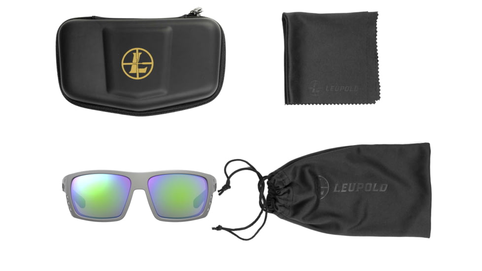 Leupold Payload Performance Eyewear, Matte Grey Frame, Emerald Mirror Lens, Universal, 181274