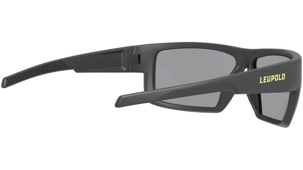 Leupold Switchback Mens Sunglasses, Matte Black Frame, Square Shadow Gray Flash Lens, Polarized, Regular-Wide, 179092