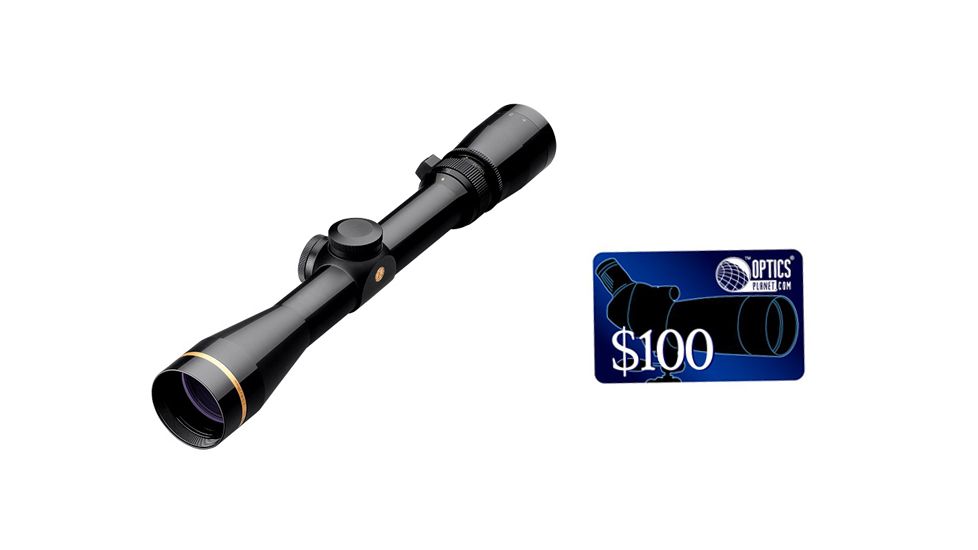 Leupold VX-3 2.5-8x36mm Rifle Scope Gloss and Duplex Reticle, FREE 100 OpticsPlanet E-Gift Certificate