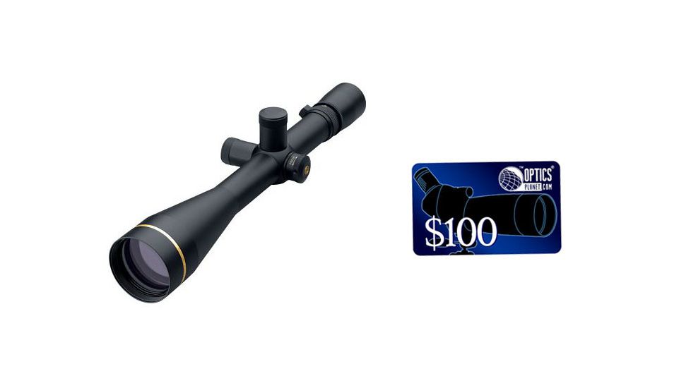 Leupold VX-3 6.5-20x50 Long Range Target Rifle Scope, Matte Black w/ Fine Duplex Reticle, FREE 100 OpticsPlanet E-Gift Certificate
