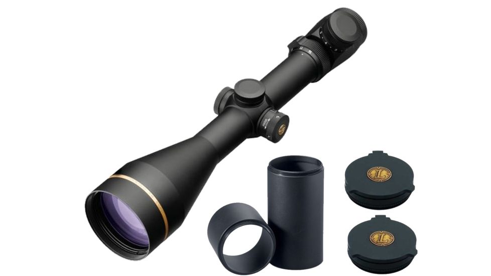 Leupold VX-3i 4.5-14x56mm Side Focus Illuminated Duplex Reticle 171153 w/ Objective and Eyepiece Cover &amp; 3in Sunshade