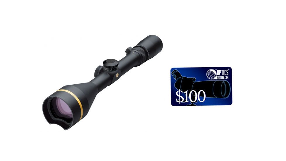 Leupold VX-3L 4.5-14x50mm Rifle Scope Matte Finish and Boone and Crockett Reticle, FREE 100 OpticsPlanet E-Gift Certificate