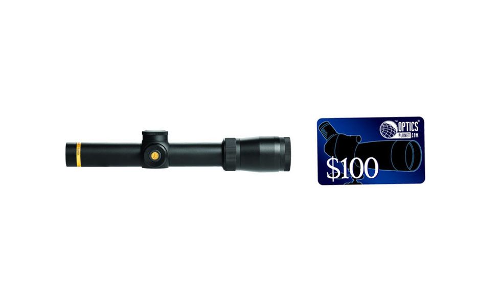 Leupold VX-6 1-6x24mm Rifle Scope, Matte Black, Illum Firedot #4 Reticle 112320, FREE 100 OpticsPlanet E-Gift Certificate