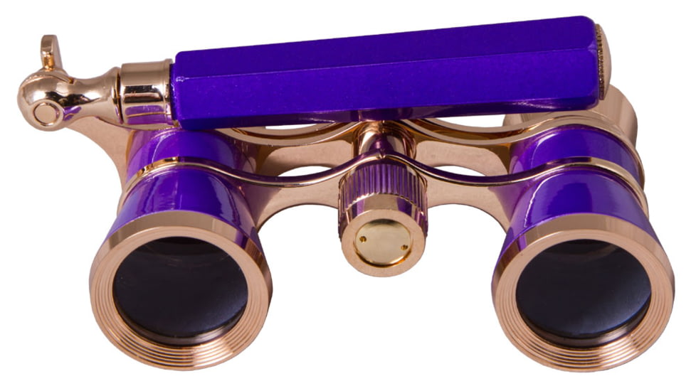 Levenhuk Broadway 325L Lorgnette Opera Glasses, Amethyst, Small, NSN N, 70873