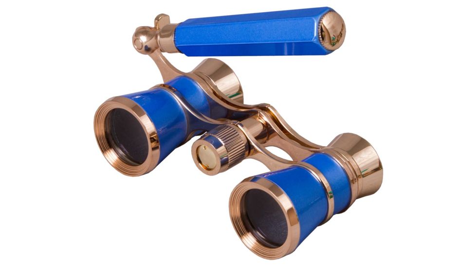 Levenhuk Broadway 325L Lorgnette Opera Glasses, Blue Wave, Small, NSN N, 70874