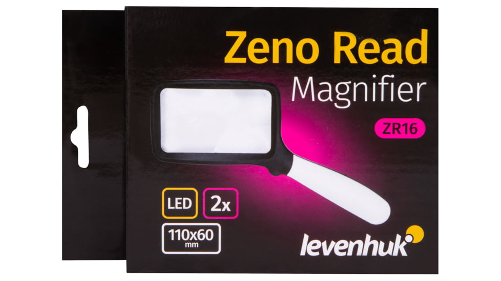 Levenhuk Zeno Read ZR16 Magnifier, Black/White, Small, 74100