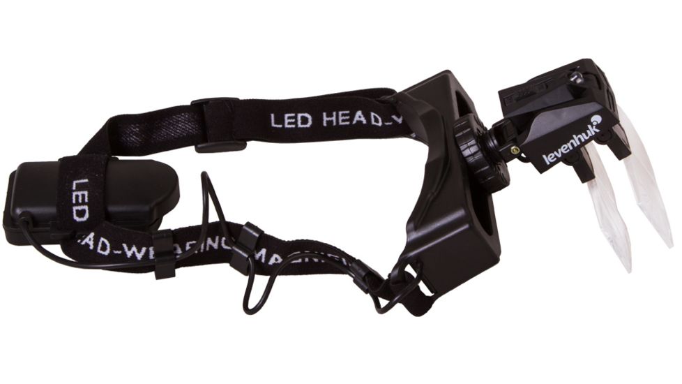 Levenhuk Zeno Vizor H4 Head Magnifier, Black, Medium 70433