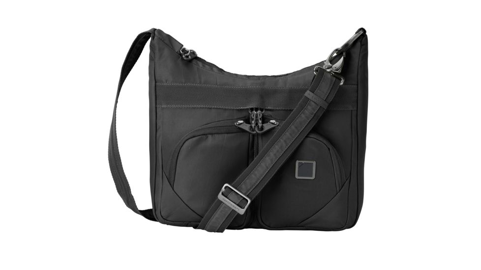 Lewis N Clark Anti-Theft Satchel Bag, Onyx, 5007NYX