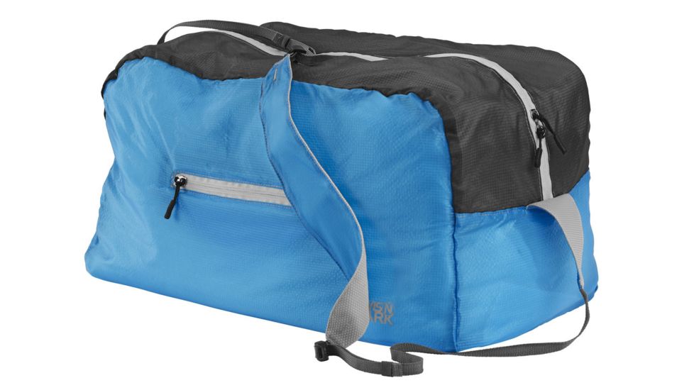 Lewis N Clark ElectroLight Lightweight Duffel Bag,5x17x9in,Bright Blue/Charcoal 1103BLU