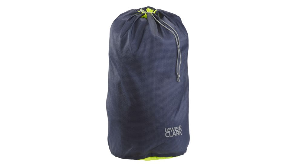 Lewis N Clark ElectroLight Stuff Sack, 9x20in,Charcoal/Neon Lemon 1109CNEO
