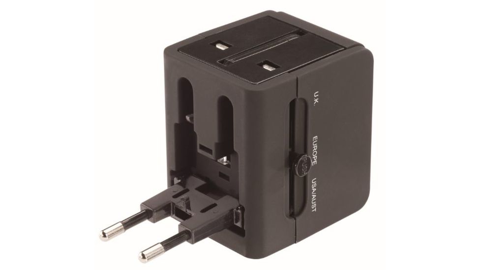 Lewis N Clark Global Adapter with USB Charger EK150