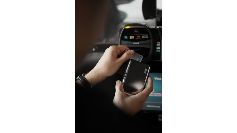 Lewis N Clark RFID Aluminum Wallet, Black 1201BLK