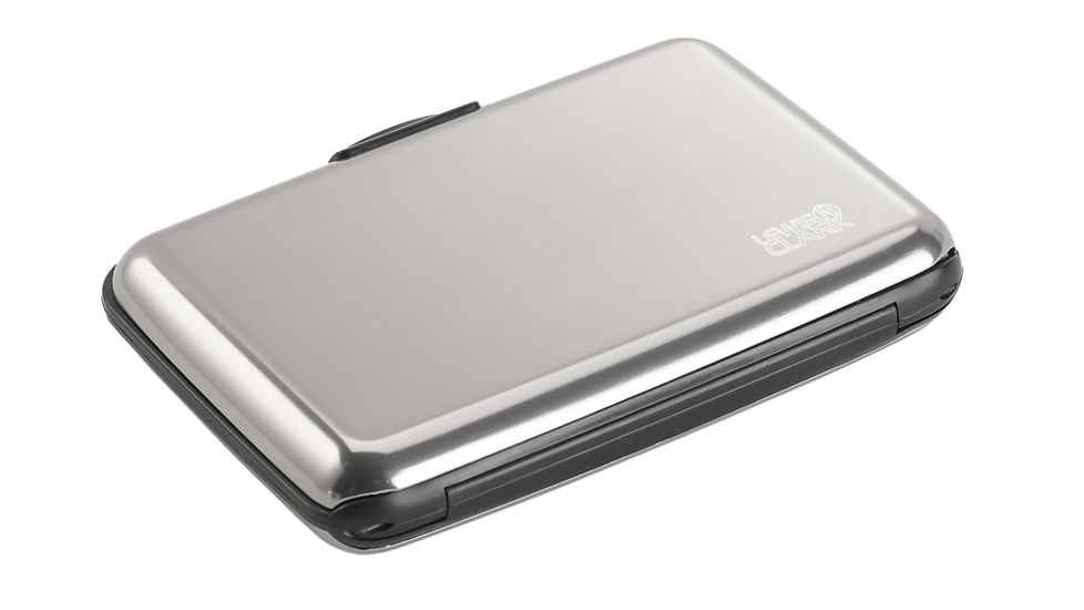 Lewis N Clark RFID Aluminum Wallet, Silver 1201SIL