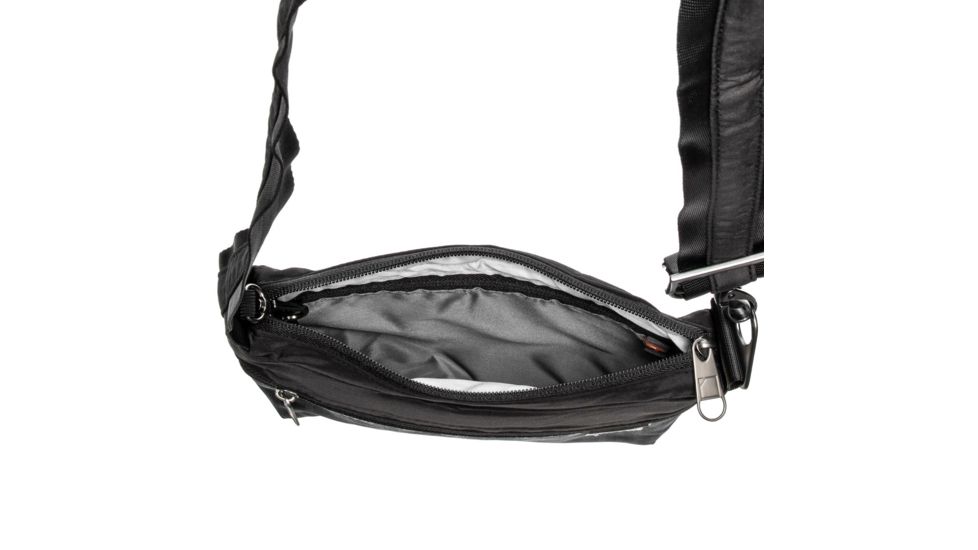 Lewis N. Clark Secura Classic Anti-Theft Slim Crossbody, Black, One Size, 3021BLK