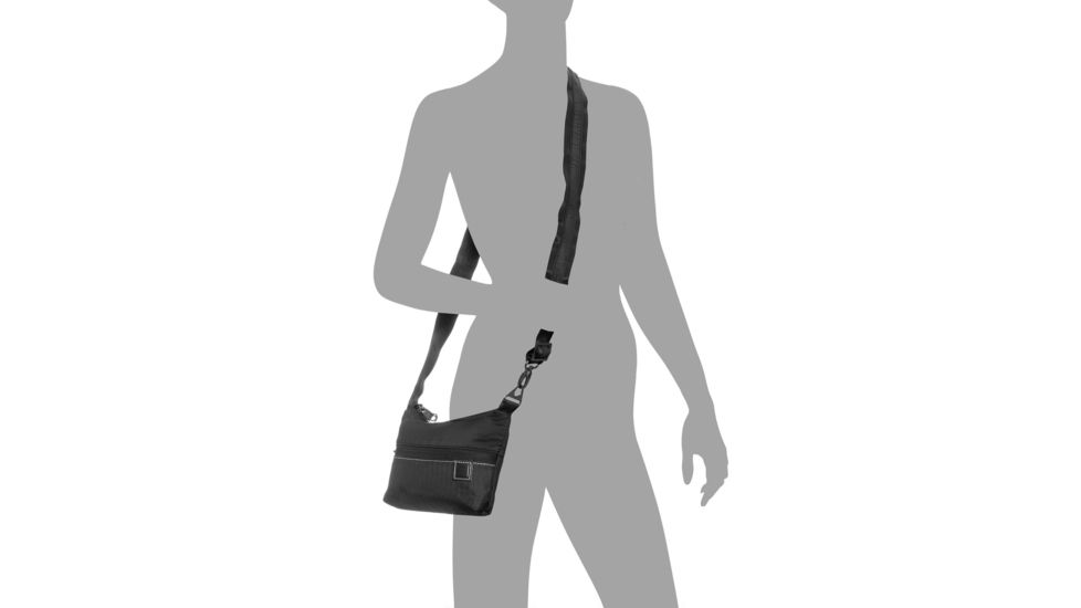 Lewis N. Clark Secura Classic Anti-Theft Slim Crossbody, Black, One Size, 3021BLK