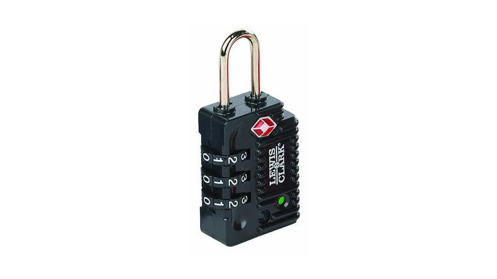 Lewis N Clark Travel Sentry Indicator Combo Lock, Black TSA30BLK