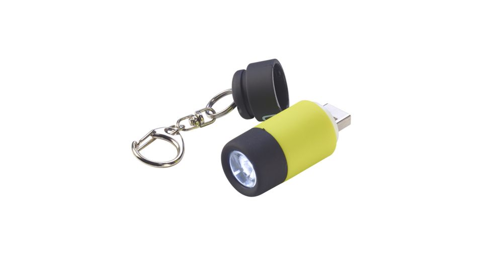 Lewis N Clark UrbanGear Keychain Rechargeable USB MiniLight,10 Lumens UT115YEL