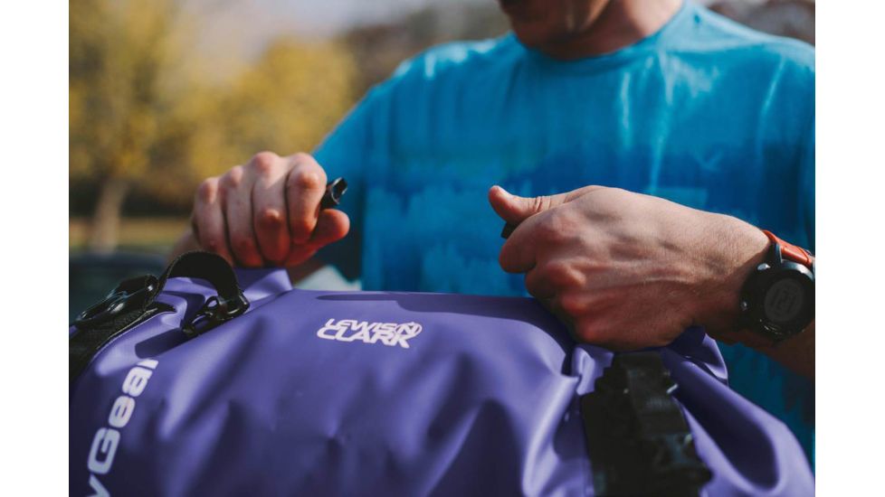 Lewis N. Clark WaterSeals Duffel, 60L, Blue, 94155