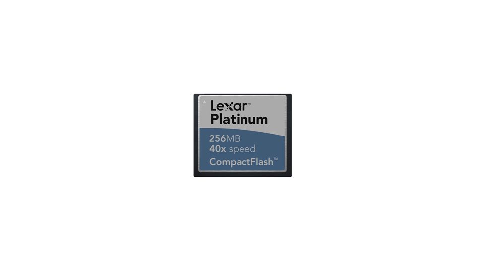 Lexar 256MB 40X Write Acceleration High Speed CompactFlash Memory CF Card - CF25640278