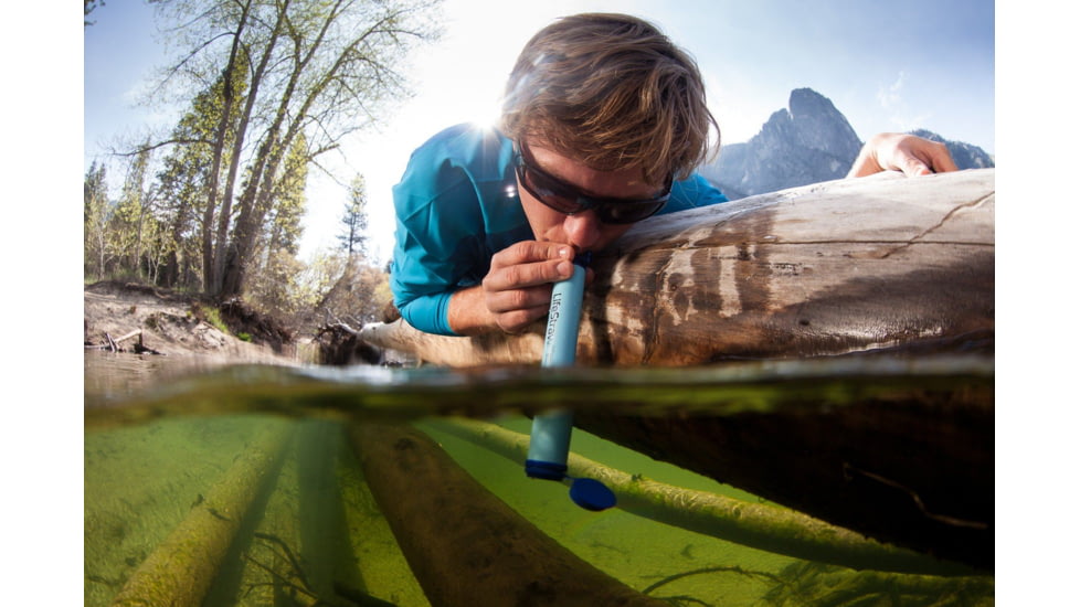 LifeStraw Personal Water Filter, Blue, EN-FR Pack, LSPHF010
