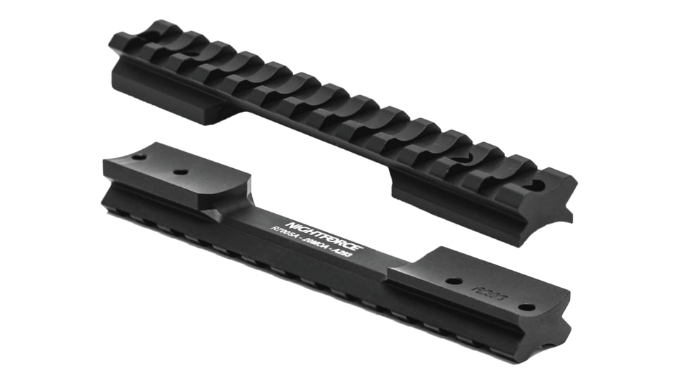 NightForce STND Ruger American Duty Base, SA, 1913 Mil-Std, 20 MOA, Black, Full-Size, A324