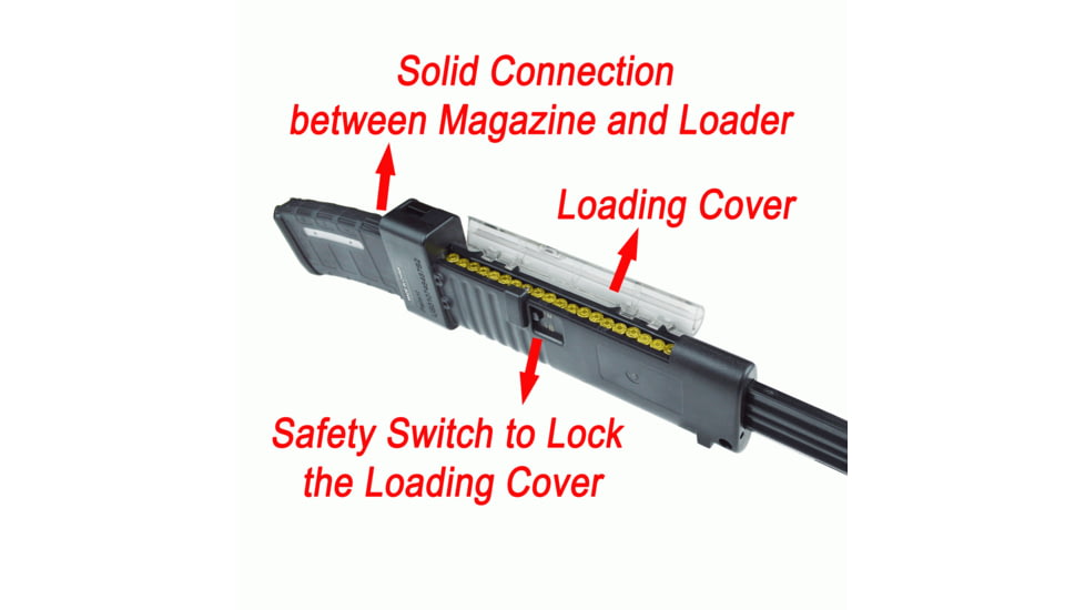 Lion Gears .223/556 AR Magazine Speed Loader, 20 Round Capacity, Black, AS-MSL223