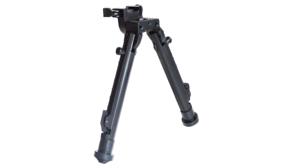 Lion Gears Scout-Pod 7in-9in Tactical Button-Lock 3-Position Folding Bi-pods, with Integrated Picatinny/Weaver Mounting Deck, LG-SP-3D06