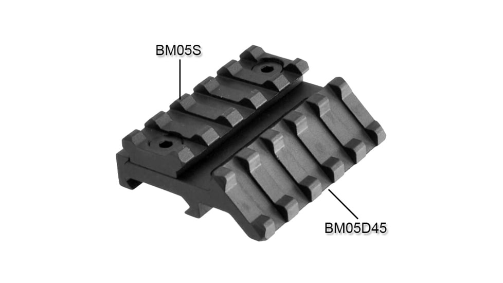 Lion Gears Tactical Picatinny Rail, 2.16in Long with 5 Slots, LG-BM05S