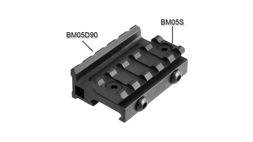 Lion Gears Tactical Picatinny Rail, 2.16in Long with 5 Slots, LG-BM05S