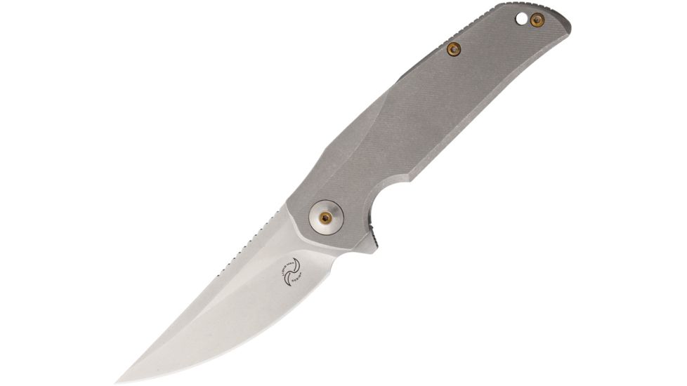 Liong Mah Designs Tempest Titanium Framelock Folding Knife,3.75in,Titanium Handle LMDT1