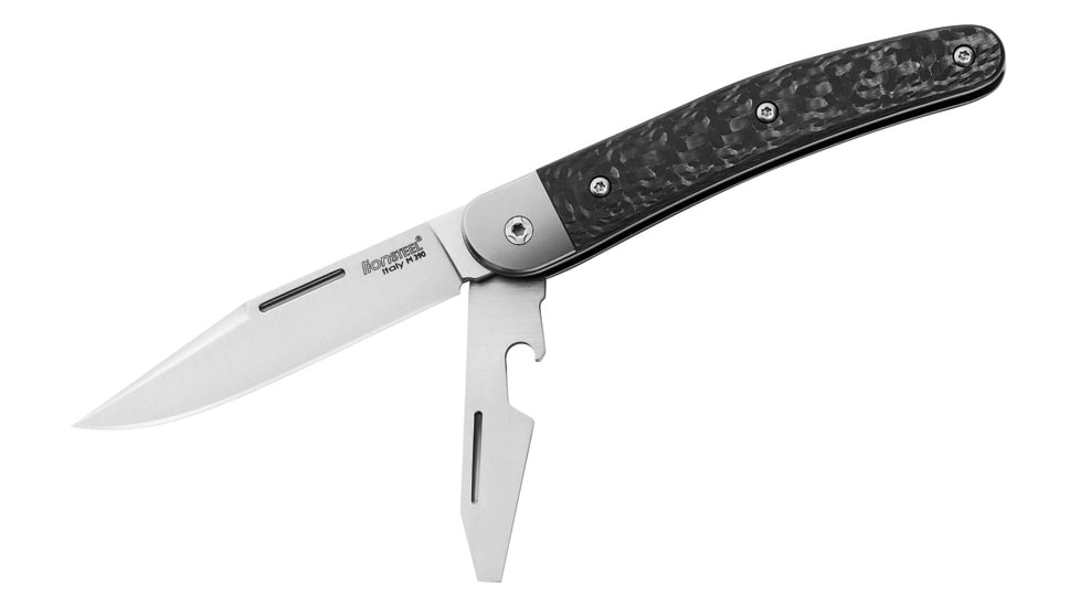 Lionsteel Jack Linerlock Black G10 Knife, with screw driver blade, JK2 GBK